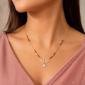 Elegant Leaf Diamond Mangalsutra