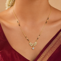 Elegant Leaf Diamond Mangalsutra