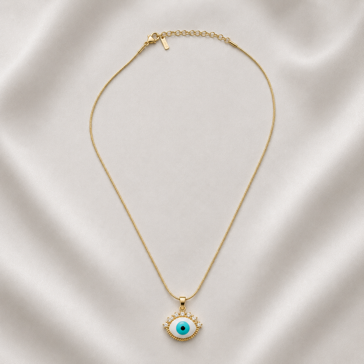 Premium Evil Eye Gold Pendant Necklace for Women