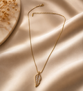 ✨ Angel Wing Crystal Pendant Necklace