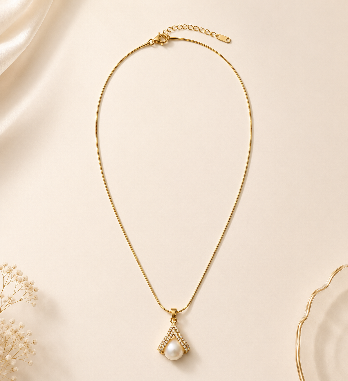 Pearl Elegance Pendant Necklace