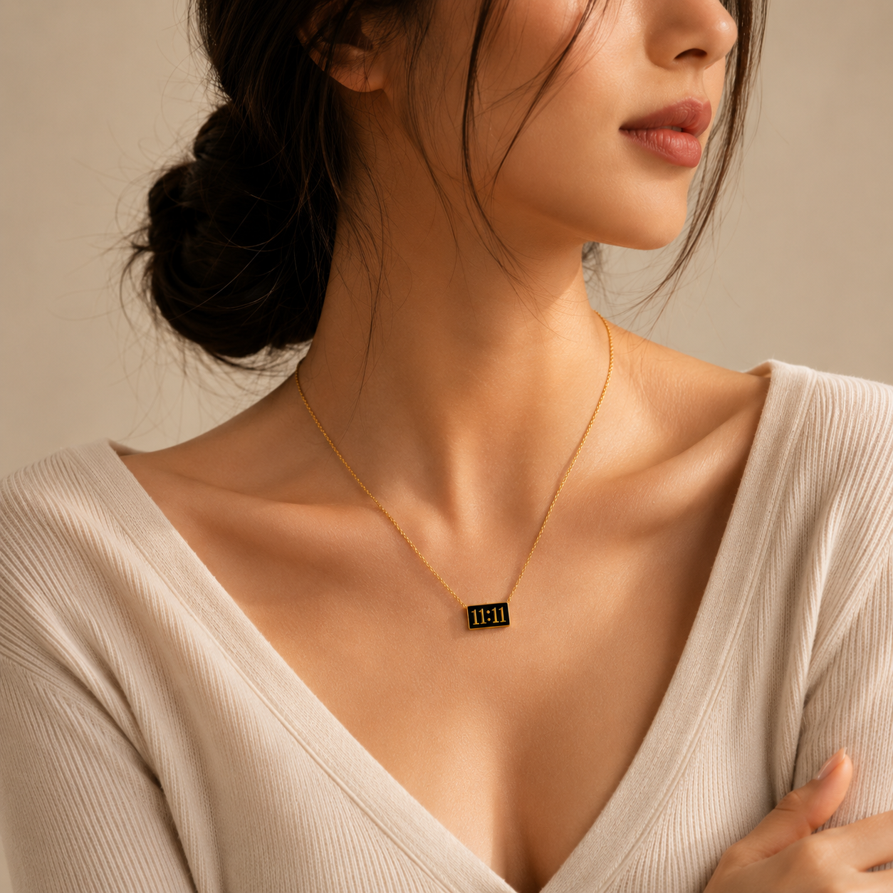 11:11 Necklace – Minimal Gold Pendant