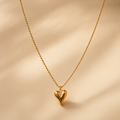 Golden Heart Pendant Necklace