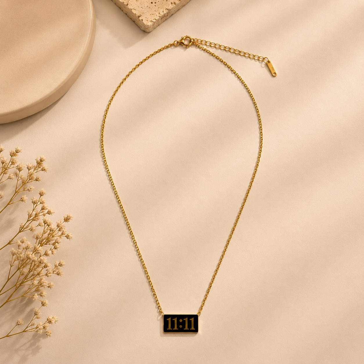 11:11 Necklace – Minimal Gold Pendant